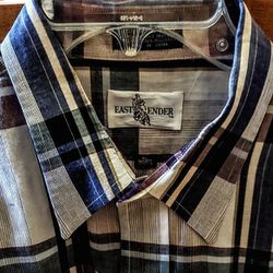 East Ender Nor’ Easter Button Down Plaid Shirt 