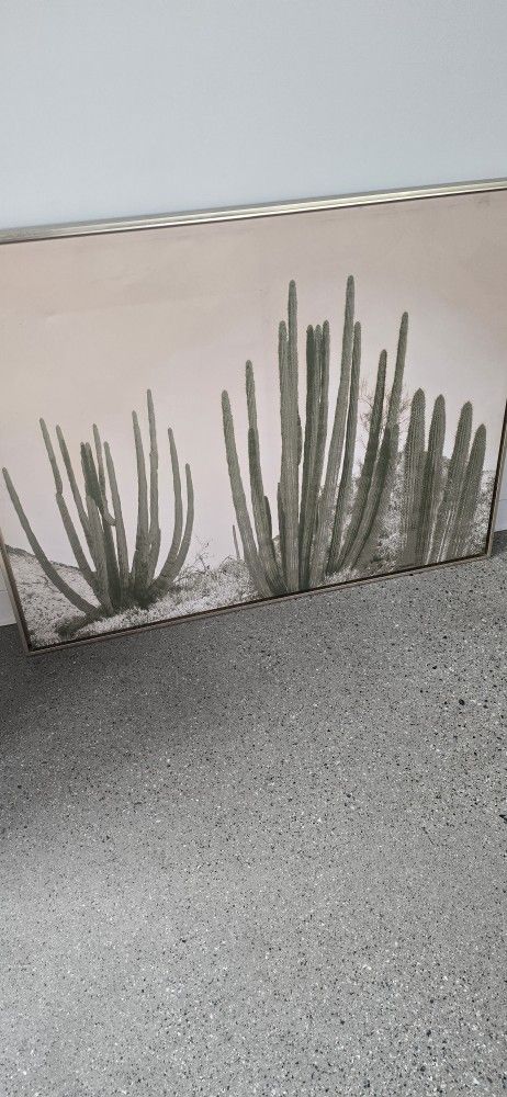 Large Canvas Cactus Painting World Market
