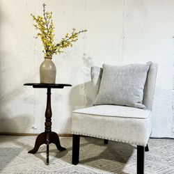 Gray Accent chair with cushion 