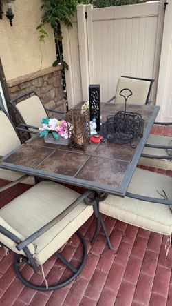 Patio table and chairs