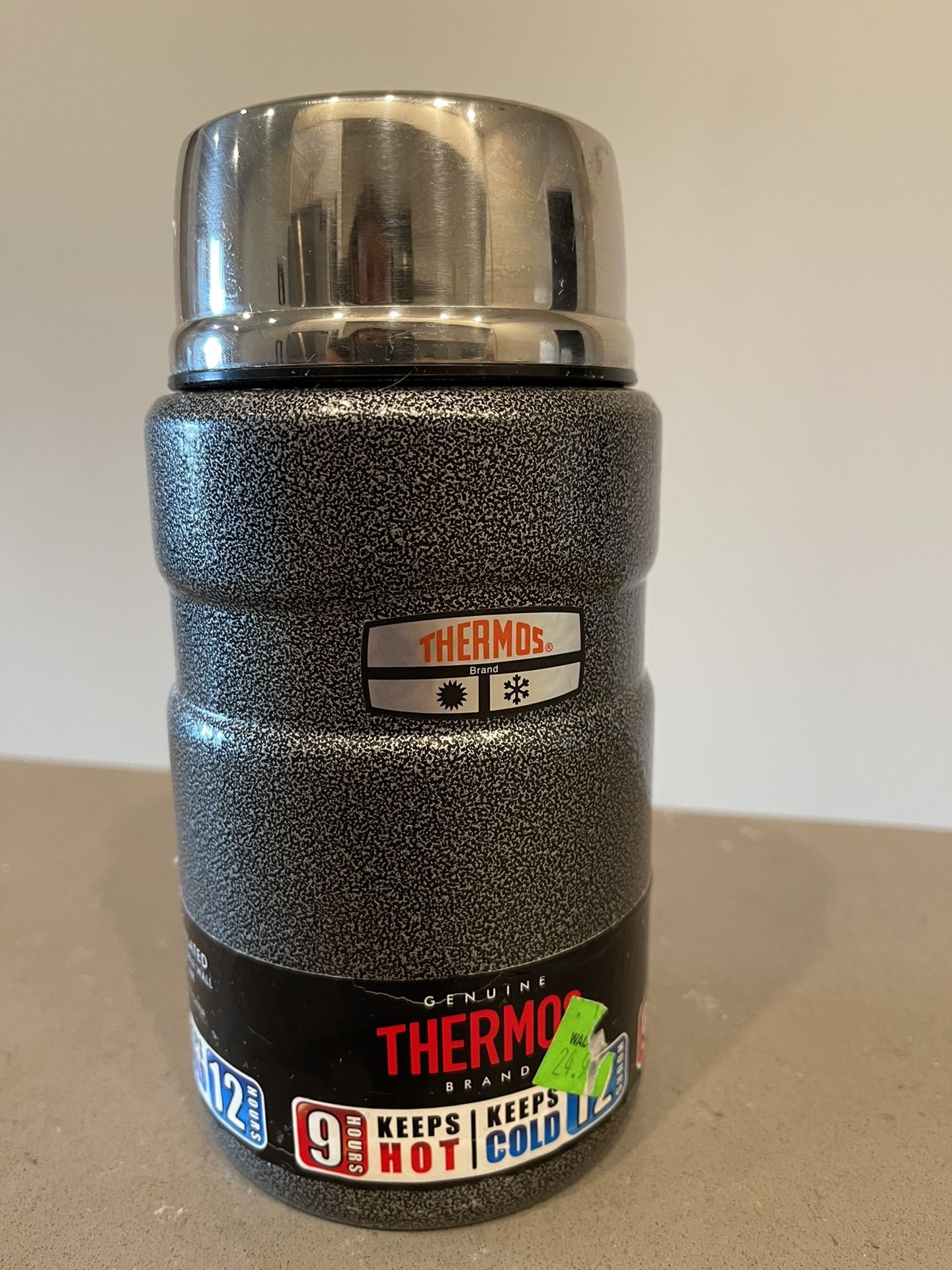Brand new thermos mug