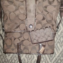 Chocolate Colored Coach Purse