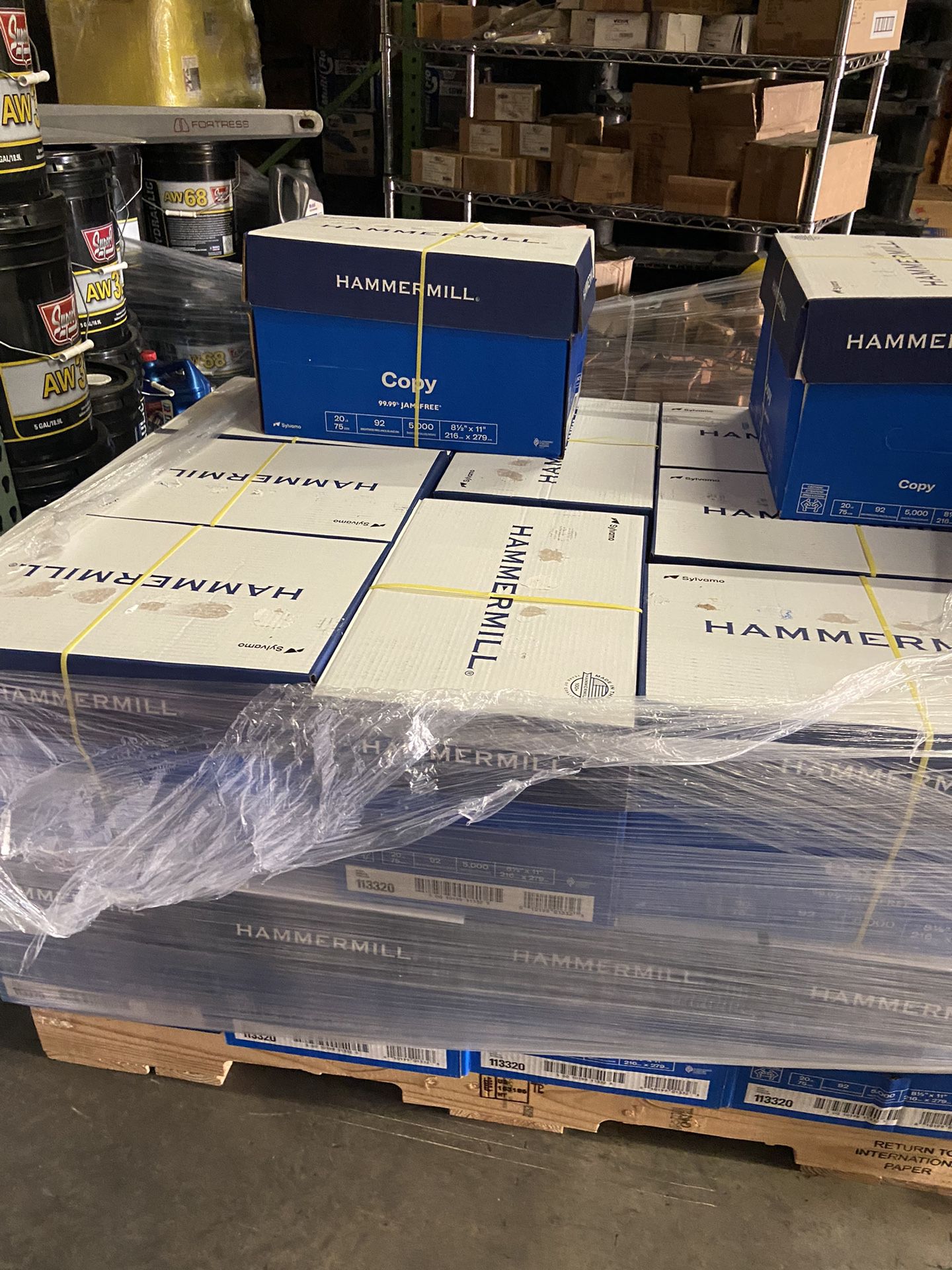 HAMMERHILL COPY PAPER 5000 SHEET BOX $40