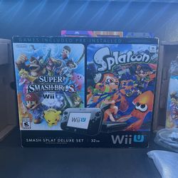 Wii U Super Smash & Splatoon Deluxe Set Combo Special Edition 