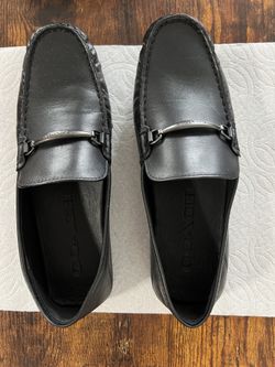 Coach Black Leather Loafer Shoes Men 7.5