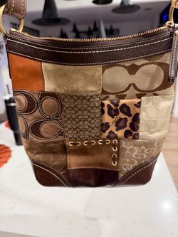 Coach Patchwork Signature Shoulder Bag