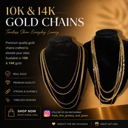 Gold chains for sale!!