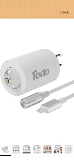 1edo Magnetic Wall Charger with Lightning Cable