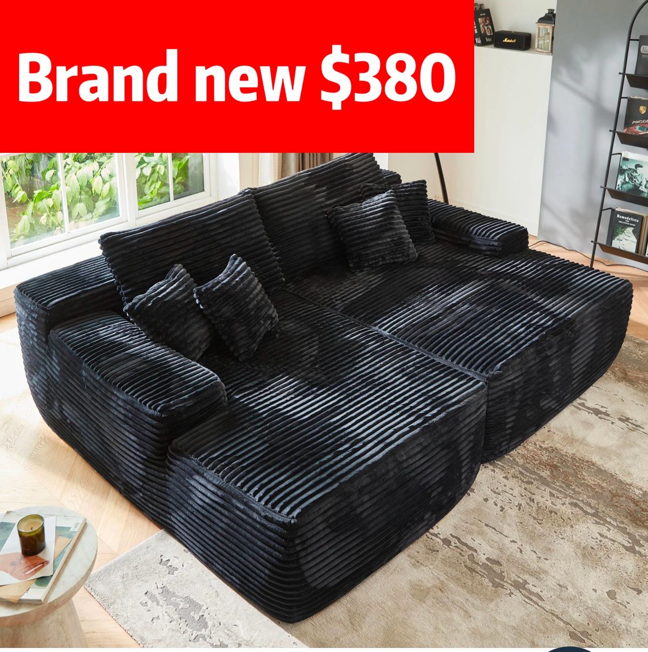 Boneless Sofa, Sleeper Couch, No Assembly Required