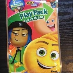 Emoji Movie Play Pack Grab & Go! Coloring Book Crayons Stickers Travel