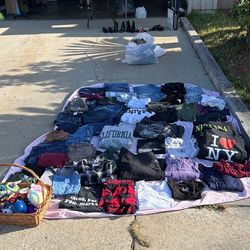 CLOTHES, SHOES, PAINTING 