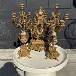 Brevetatto Italian Clock & Candle Holder