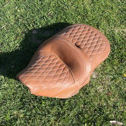 Indian Leather Brown Motorcycle Seat
