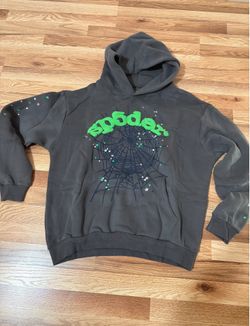 Sp5der Wait Web Hoodie Slate