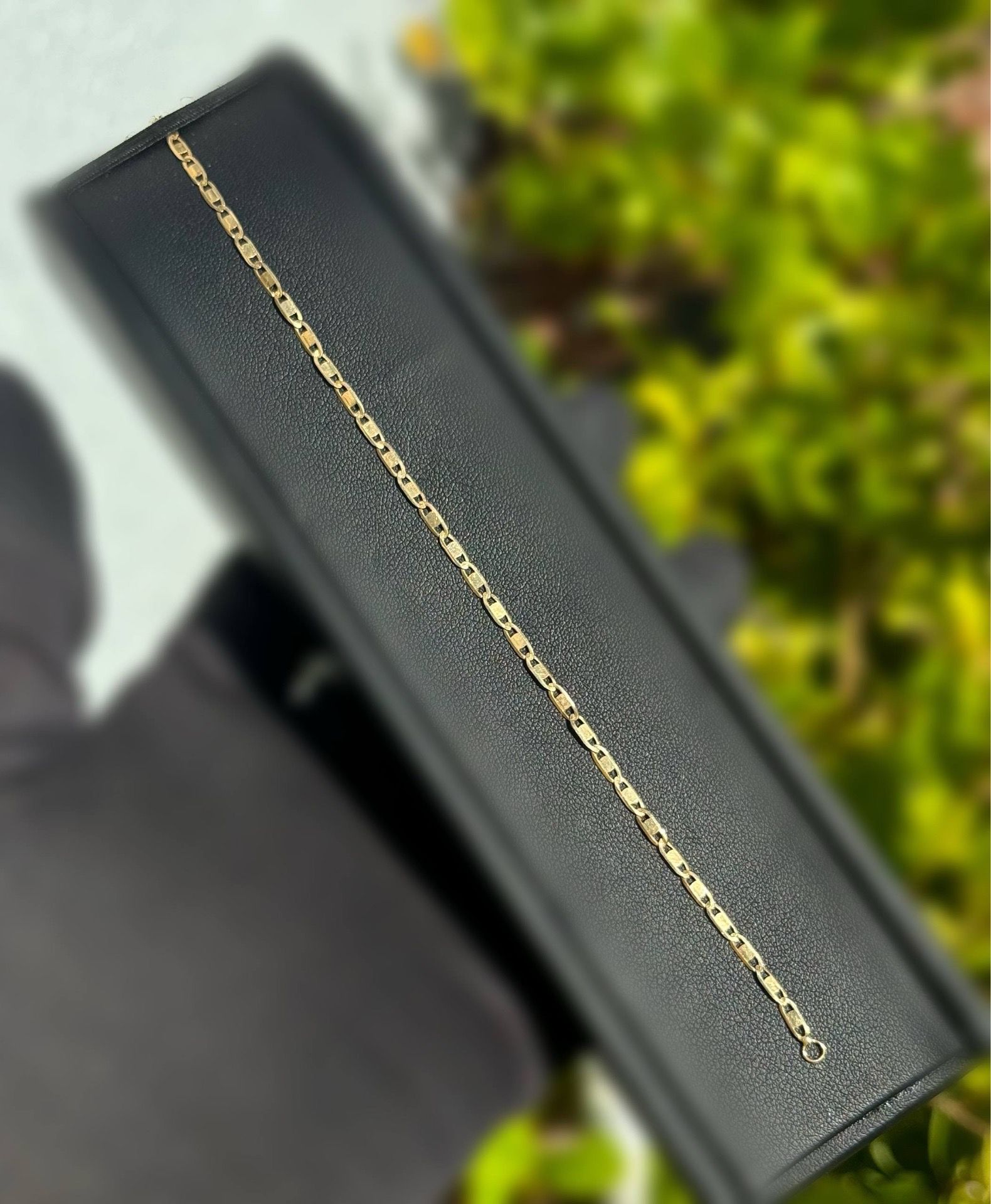 Jewelry 18k Solid Yellow Gold Mariner Flat Anklet Bracelet 8.50” 2.50mm