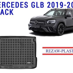REZAW PLAST Cargo Mat For Mercedes Benz GLB CLASS 2018-2022 Rear Rubber Trunk Mat Cover Tray