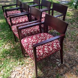 FOUR NICE MATCHING LOBBY CHAIRS 