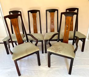6 dinning chairs vintage