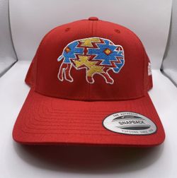 Buffalo Hat. Ranch life hats. Hooey Hats. Cachuchas. Western Hats. Rodeo. Trucker hats. Baseball hats. Football hats. Located in Hesperia by Maple & E