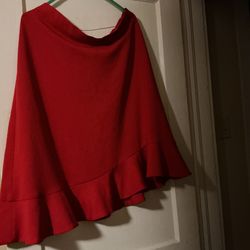 Red skirt