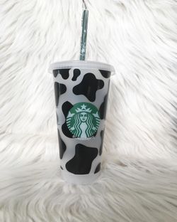 Cow print cup