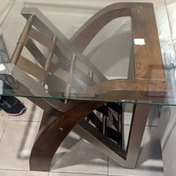 Set of 3 glass tables