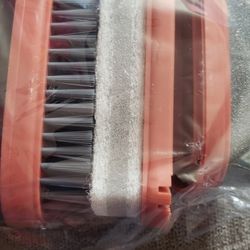 Hanman 3Pcs Multipurpose Cleaning Brush Set, Dish Scrubber with Soap Dispenser Kitchen Cleaning Brushes,Includes Clothes Brush|Emery Brush|Sponge Brus