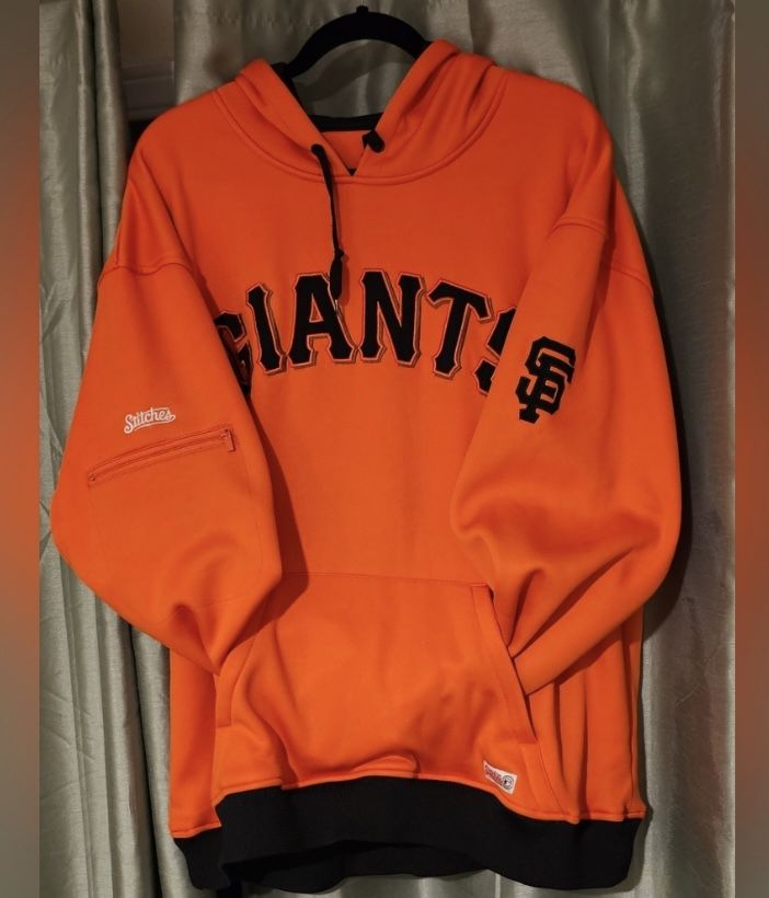 San Francisco Giants Hoodie Orange XL 100% Polyester Stitches.