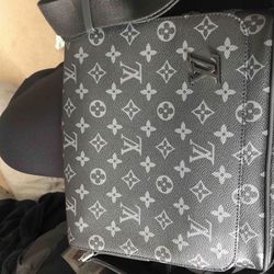 Black LV Messenger Bag