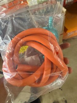 Orange Flexible Rubber Hose Coiled