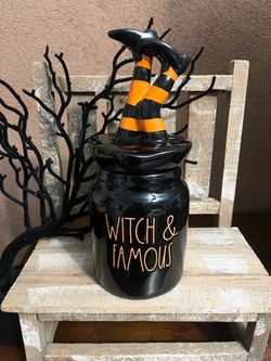 Rae Dunn Witches feet canister - WITCH AND FAMOUS