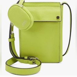 Vince Camuto Coen Acid Lime Green Crossbody Bag