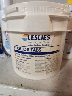 Pool chemicals and filter sand