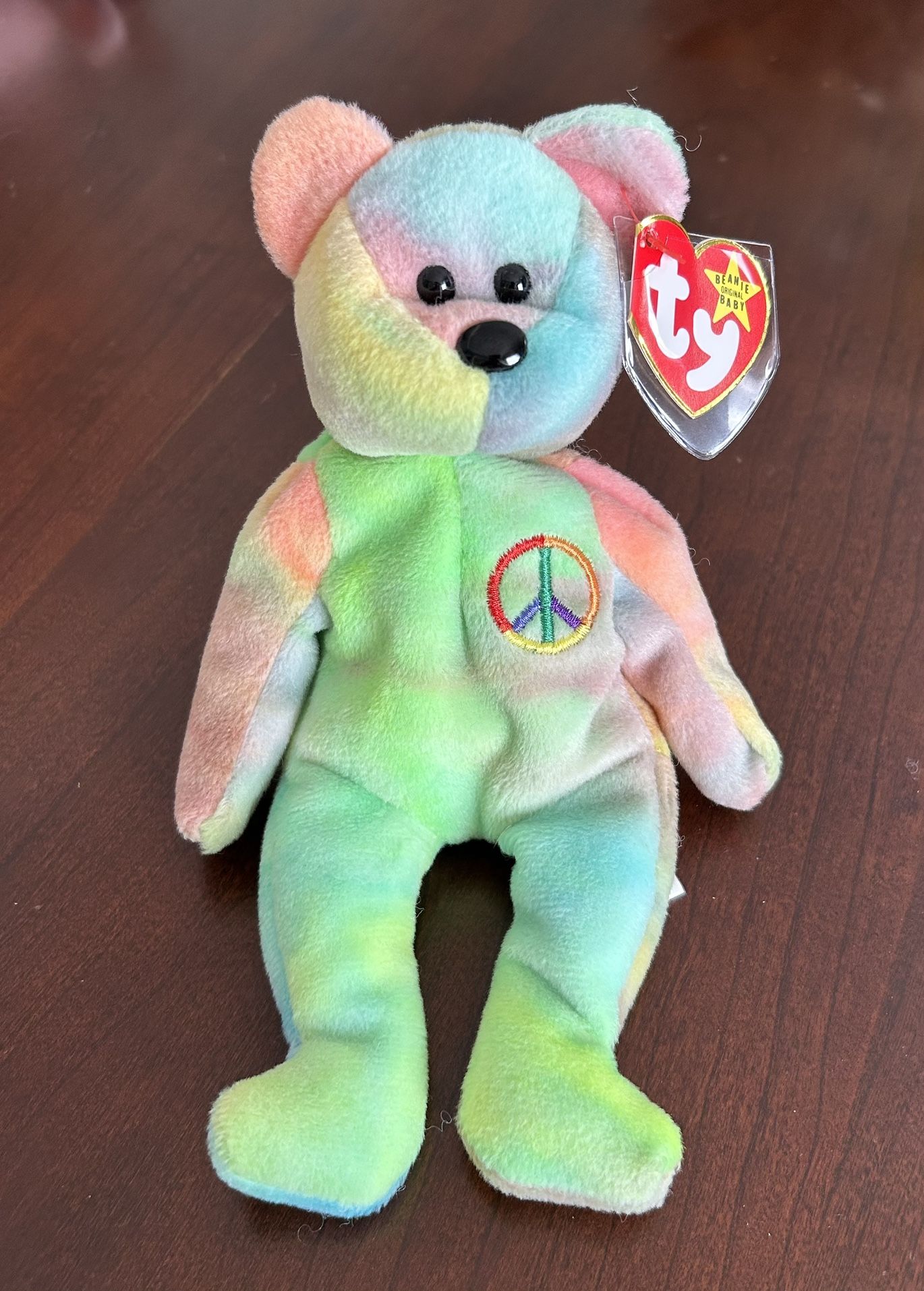 Peace bear #4053 Ty Beanie baby