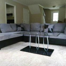 New grey sectional only