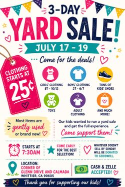 Yard Sale 17-19th