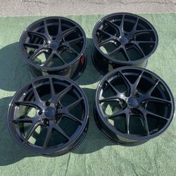 Rims Performance Wheels Style Black Wheels 18" in 9J+35 (5x114.3)