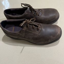 Worx by Red Wing Womens 8.5 M Brown Leather Lace-up Work Safety Oxford Shoes New open box