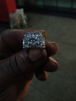 Blinged Out Iced Gold and silver iced out rings