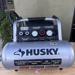 Husky 4 Gal. 225 PSI High Performance Crew Electric Portable Air Compressor