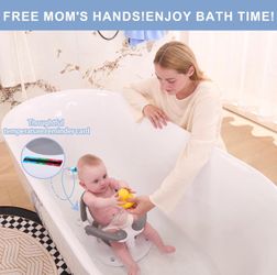 NEW baby bath seat w/ water temp