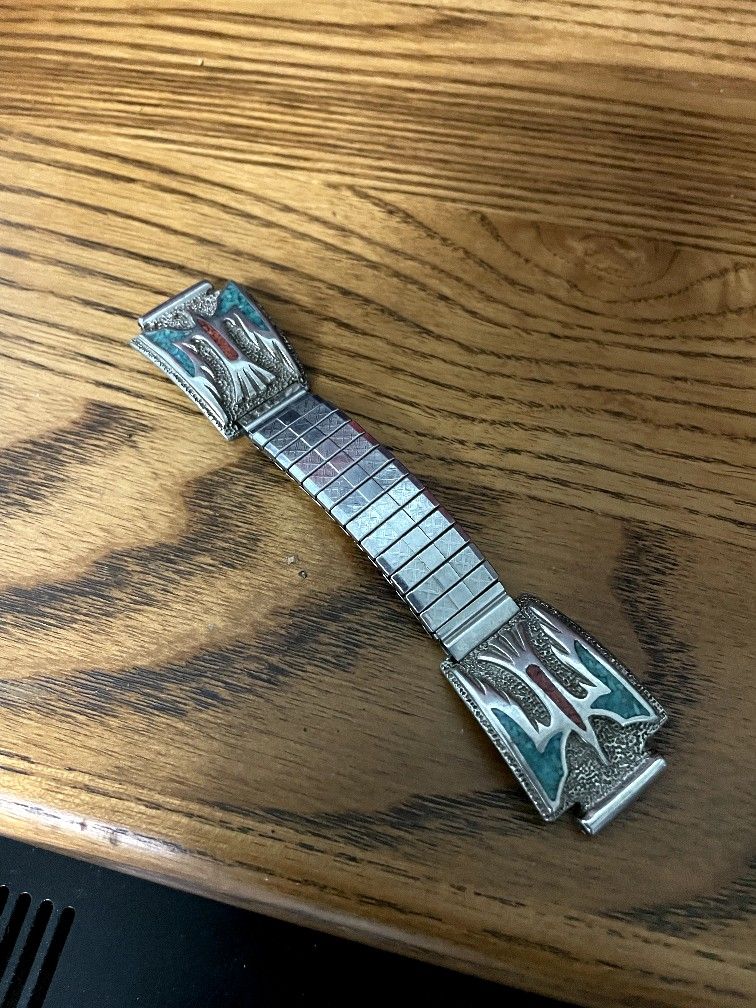 Watch Band “ ThunderBird “
Sterling Silver