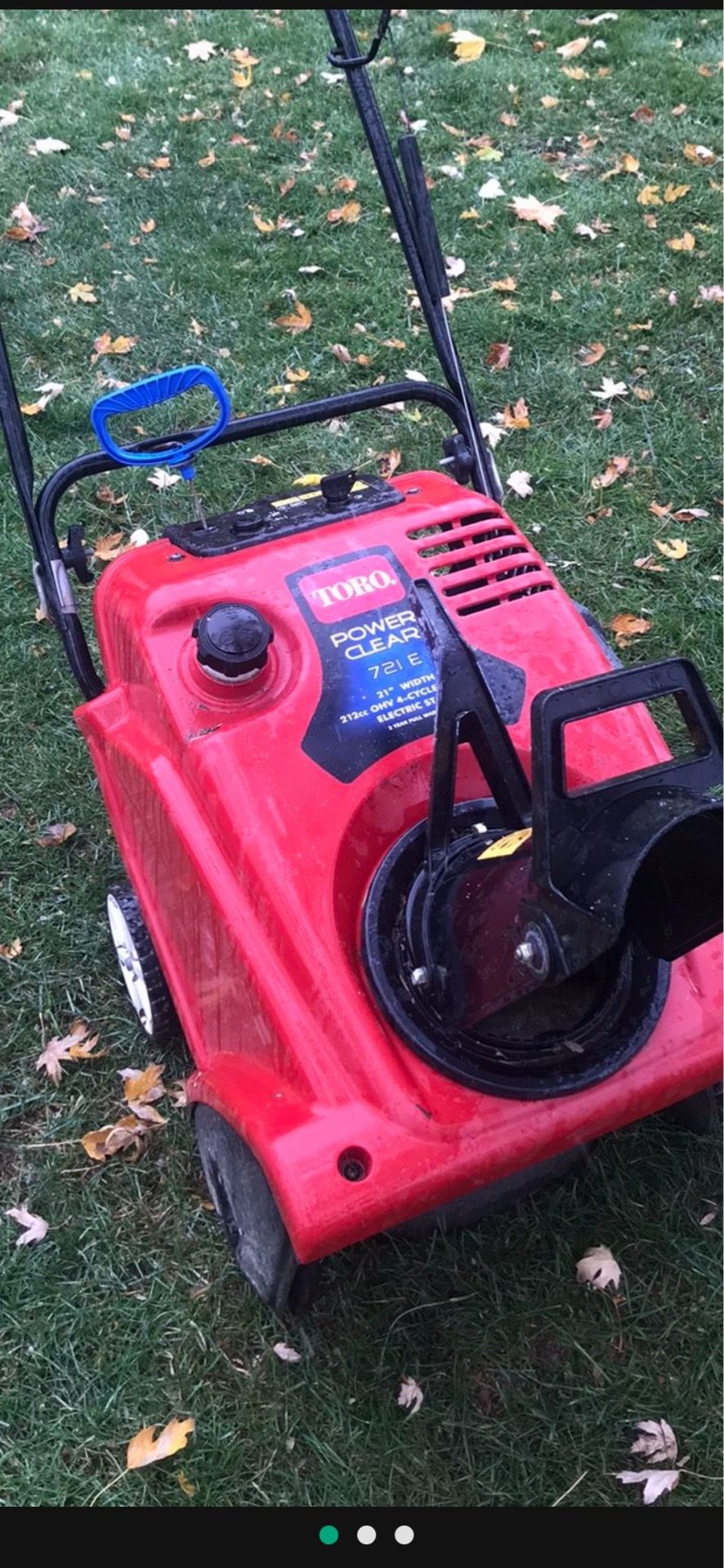 Toro 721E snow blower