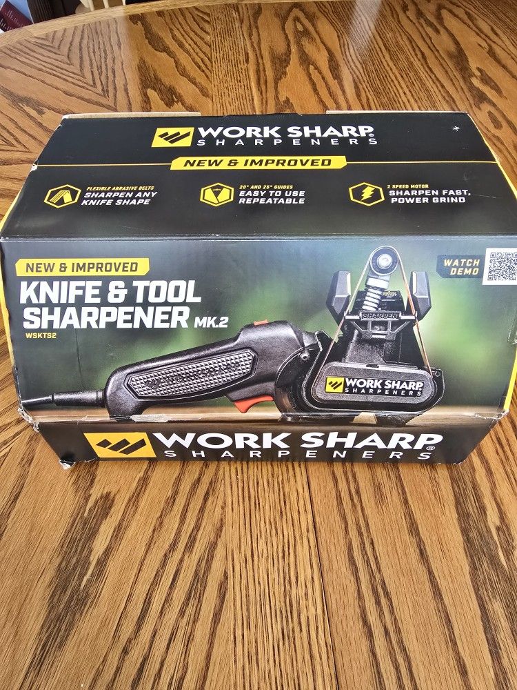 Work Sharp Knife and Tool Sharpener with extra replacement belts (Used)