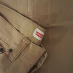 Size 12 Regular Boys Tan LEVIS jeans 