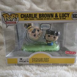 Peanuts Charlie brown and Lucy funko pop 