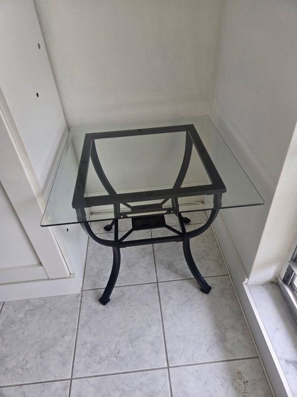 2 Glass End Tables MOVING NEED TO SELL ASAP