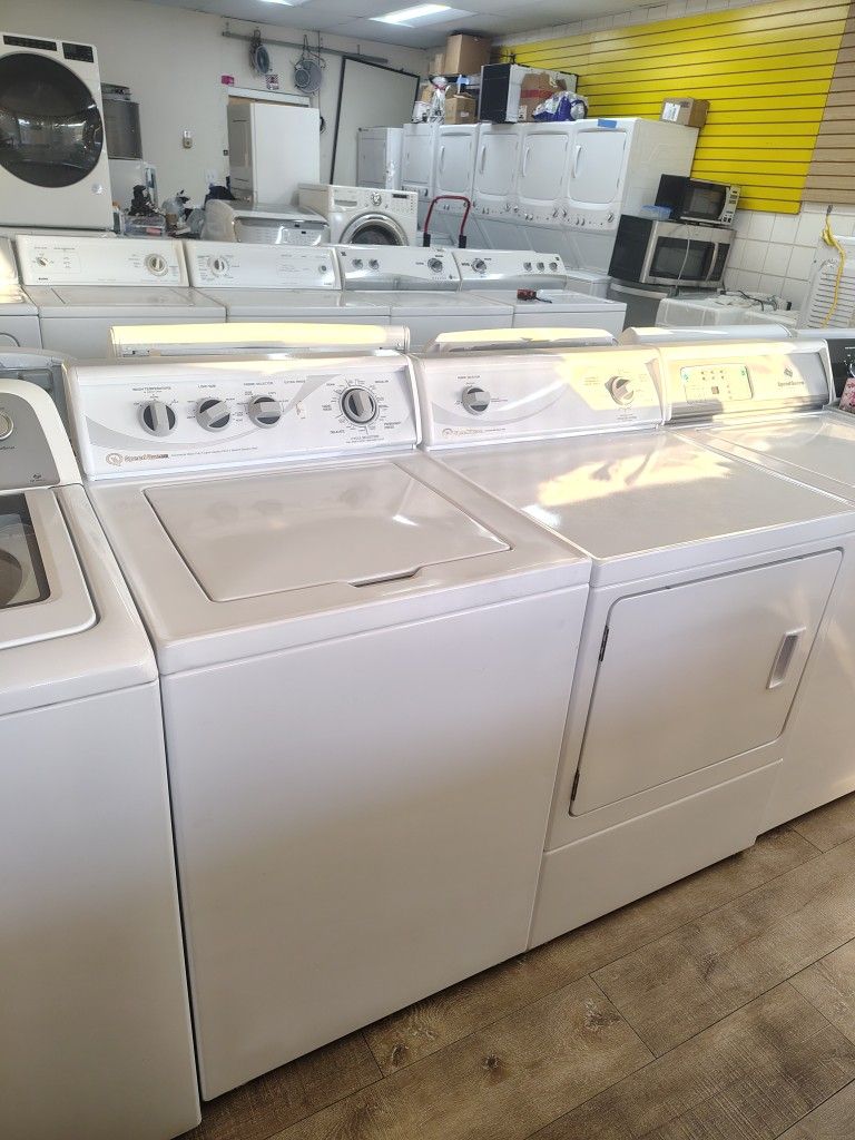 Speed Queen Comercial Heavy Duty Top Load Washer Eléctric Dryer In Excellent Working Condition