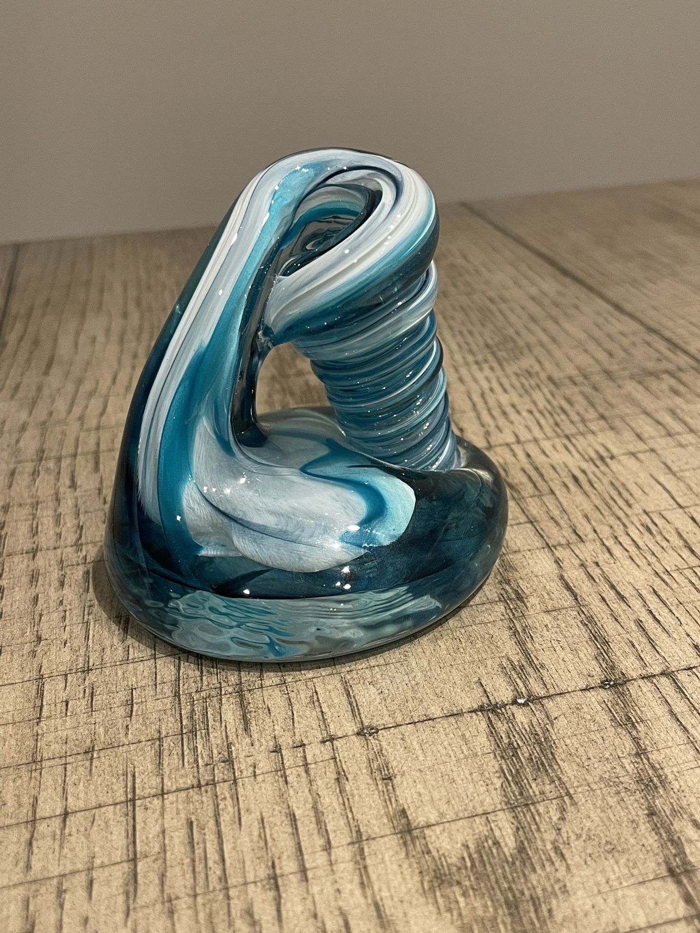 Glass Desk Pen Holder & Paperweight