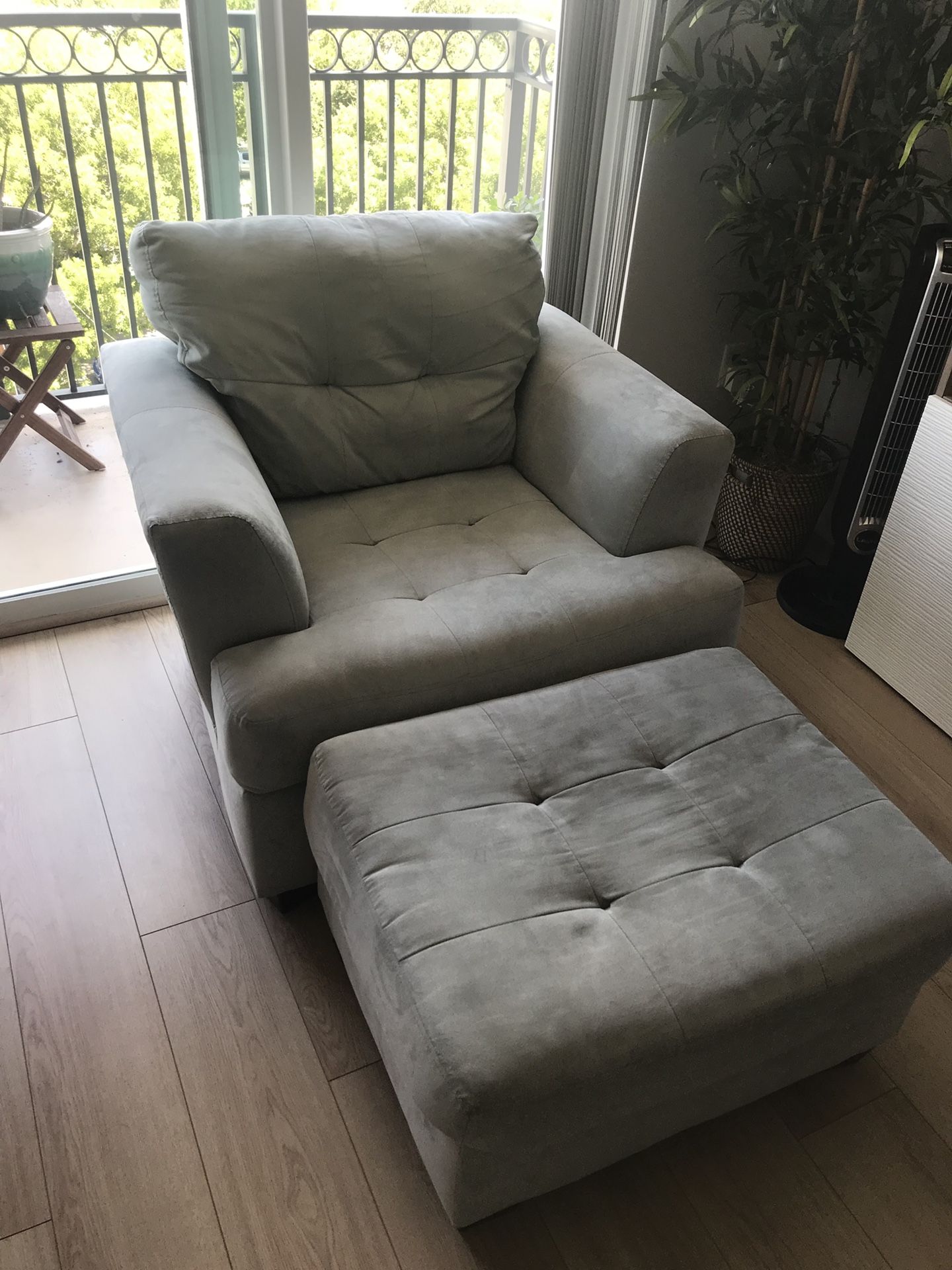 MUST SELL NOW Chair & Ottoman Set